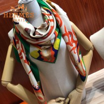 HERMES愛馬仕絲羊絨方巾