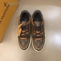LV 原單 頂級爆款 老花trainer低幫運動鞋