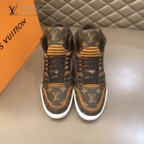 LV 原單 頂級爆款 老花trainer高幫運動鞋