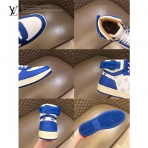 LV Rivoli男士秋冬老花拼色高幫運動鞋