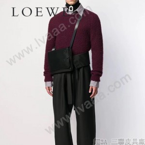 LOEWE 034-1 LOEWE 羅意威  gusset flat messenger bag原單男士斜挎包