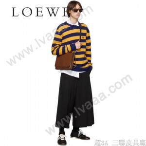 LOEWE 034 LOEWE 羅意威  gusset flat messenger bag原單男士斜挎包