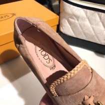 TODS 托德斯 原單秋冬独家最新爆款  羽毛流苏莫卡辛鞋