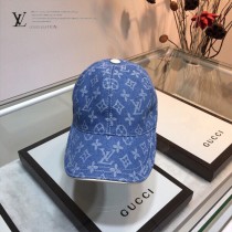 LV 路易威登 包邊皮牛仔棒球帽