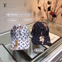 LV 路易威登LV原單帽子動物系列logo棒球帽，個性十足 高端大氣 休閑又有範 百搭款 時尚達人必備款