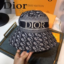 Dior迪奧官網新漁夫帽 字母印花logo 大帽檐遮陽帽，爆款漁夫帽
