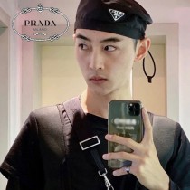 普拉達PRADA新款中性帽子 專櫃限量新品、潮男潮女時尚單品，尼龍面料柔軟，正版出品