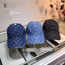 LV 路易威登 包邊皮牛仔棒球帽