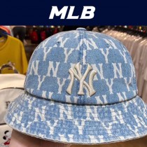 MLB老花牛仔漁夫帽 2020大爆款 泫雅同款時尚潮流 超級可人的顏色