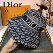 Dior迪奧官網新漁夫帽 字母印花logo 大帽檐遮陽帽，爆款漁夫帽