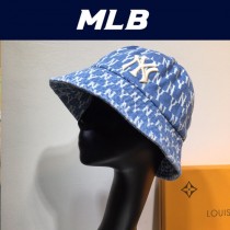 MLB老花牛仔漁夫帽 2020大爆款 泫雅同款時尚潮流 超級可人的顏色