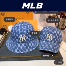 MLB老花牛仔漁夫帽 2020大爆款 泫雅同款時尚潮流 超級可人的顏色