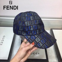 FENDI 芬迪 最新色官網款棒球帽 牛津材質 頭層牛皮 真皮帽沿，真皮調節帶