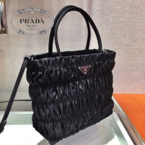 1BG321 PRADA普拉達 nylon 皺褶新款購物袋
