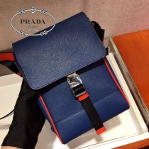 2VD019-3 PRADA普拉達新款原版皮男士郵差包斜挎包