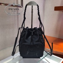1BZ038 PRADA普拉達原單新款水桶 尼龍編織繩桶包