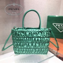 1BG321-3 PRADA普拉達 nylon 皺褶新款購物袋
