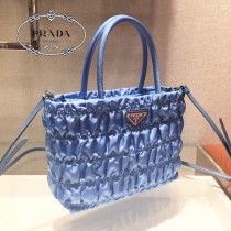 1BG321-4 PRADA普拉達 nylon 皺褶新款購物袋