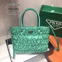 1BG321-3 PRADA普拉達 nylon 皺褶新款購物袋