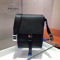 2VD019-2 PRADA普拉達新款原版皮男士郵差包斜挎包
