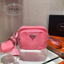 1BH017  PRADA普拉達新款原版皮三合壹相機包
