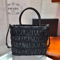 1BG321 PRADA普拉達 nylon 皺褶新款購物袋