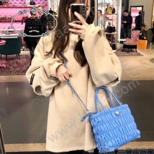 1BG321-4 PRADA普拉達 nylon 皺褶新款購物袋