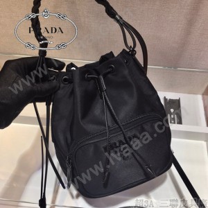 1BZ038 PRADA普拉達原單新款水桶 尼龍編織繩桶包