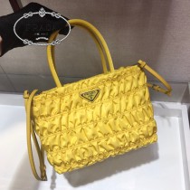 1BG321-2 PRADA普拉達 nylon 皺褶新款購物袋