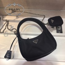 1BC114-3  PRADA普拉達新款原版皮Hobo 三合壹手提肩背斜跨包