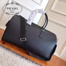 372 PRADA普拉達新款原版皮旅行袋