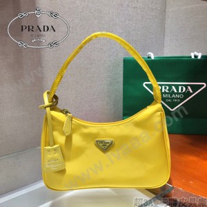 1NE515-7  PRADA普拉達新款原版皮Hobo包月亮形中古包