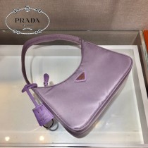 1NE515-3  PRADA普拉達新款原版皮Hobo包月亮形中古包