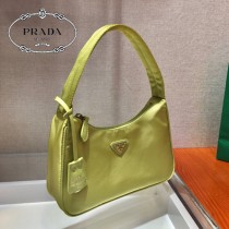 1NE515-9  PRADA普拉達新款原版皮Hobo包月亮形中古包