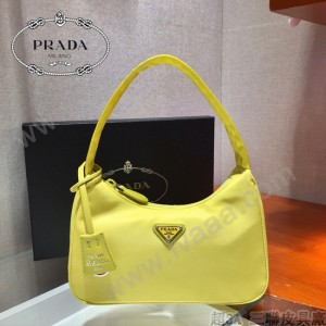 1NE515-2  PRADA普拉達新款原版皮Hobo包月亮形中古包
