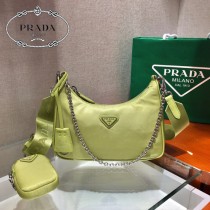 1BH204-19 PRADA普拉達nylon Hobo手拎 腋下包