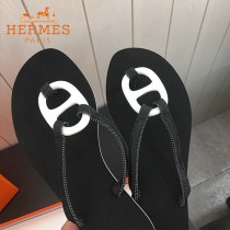 Hermes-09  度假系列豬鼻子夾趾鞋 沙灘鞋