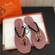 Hermes-10  度假系列豬鼻子夾趾鞋 沙灘鞋