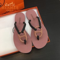 Hermes-10  度假系列豬鼻子夾趾鞋 沙灘鞋