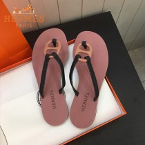 Hermes-10  度假系列豬鼻子夾趾鞋 沙灘鞋