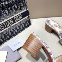 Dior-03  代購頂級春夏膠囊系列立體刺繡度假字母拖