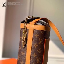 LV M44877（M61111）原單牛皮底配老花 CHALK 單肩包