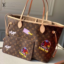 M40995-001  絲印頂級原單NEVERFULL 中號手袋