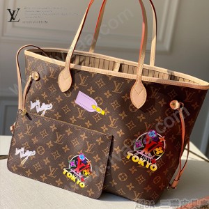 M40995-001  絲印頂級原單NEVERFULL 中號手袋