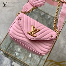 LV 原單新款 m56468 粉色Multi Pochette New Wave手袋