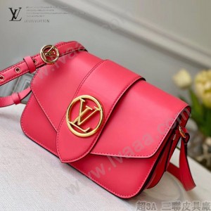 LV M55949 玫紅 原單牛皮新款  Pont 9 手袋