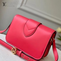 LV M55949 玫紅 原單牛皮新款  Pont 9 手袋