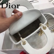 DIOR迪奧-016 原版皮3格DiorLady戴妃包 鏈條120cm 可調節皮肩帶