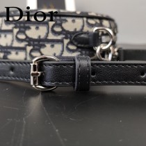 DIOR迪奧原版皮oblique圓餅包斜挎