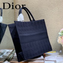 DIOR迪奧-01 原版皮新款刺繡Dior Book Tote購物袋手提包